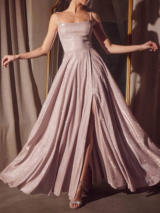 Amoris by Ladivine Dresses & Skirts - NWT Amoris by Ladivine T213 Glitter-Dusted Prom Dress Dusty Rose size Small